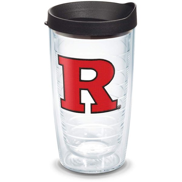 Tervis Made in USA Double Walled Rutgers University Scarlet Knights Insulated Tumbler Cup Keeps Drinks Cold & Hot, 16oz, Primary Logo