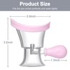Eye Wash Cup - Silicone Manual Air Pressure Eye Cleaning Toolfor SoothingTired Eyes, Convenient and Effective Removes Dust, Makeup and Irritants (Pink)