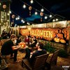 KatchOn, Happy Halloween Banner for Outdoor - 120x20 Inch | Orange and Black Happy Halloween Yard Banner | Happy Halloween Yard Sign for Halloween Yard Decorations | Halloween Banners for Outside