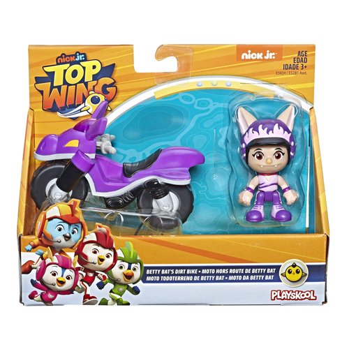Hasbro Top Wing Figure and Vehicle Betty Bat’s Dirt Bike with Removable 3-Inch Figure from The Nick Jr. Show, Great Toy for Kids Ages 3 to 5