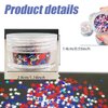 3 Boxes 4th of July Stars Nail Art Glitter, 3D Holographic Independence Day Nail Sequins for Nail Art Red Blue Sliver Stars Nail Accessories for Women Girl Nail Art Decoration