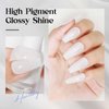 MIZHSE Quick Dry Nail Polish, Milky White Nail Polish Air Dry Fast, 15ml/0.5 fl oz Regular Water-based Nail Lacquer Non Gel Full Coverage High Glossy Shine Nail Art Manicure Home