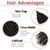 30inch Ocean Wave Braiding Hair Extensions 3packs Long Deep Curly Wave Braid Hair Synthetic Twist Ripple Crochet Deep Wave Braids Hair for Women 100g/pack(30",Blue)