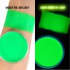Depvision Professional Oil Based Neon Face Paint Body Paint Waterproof UV Face painting Makeup for Kids and Adults Single Color Halloween SFX Party 30g (UV Green)