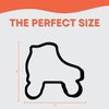 Roller Skates Cookie Cutter with Easy to Push Design (4 inch)