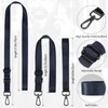 Zafolia Cell Phone Lanyard, Universal Crossbody Lanyards Adjustable Shoulder Neck Strap with Wrist Lanyard, 2 Key Rings, 12 Phone Tether Pads Compatible Most Smartphones