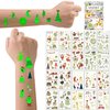 200PCS Christmas Temporary Tattoos - Festive Glow Tattoos for Kids, Waterproof Kids Temporary Tattoos, Fun Holiday Party Favors Game Supplies, Perfect Christmas decoration Gifts for Boys and Girls
