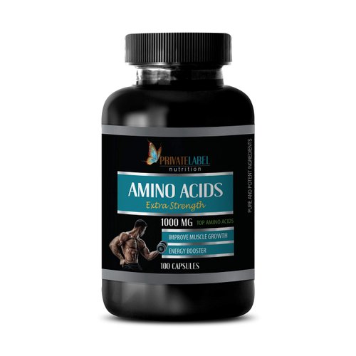 pre workout for men amino - AMINO ACIDS 1000 mg COMPLEX - EXTRA STRENGTH - amino acids pre workout supplements, amino acid supplement for men, muscle growth pre workout, amino energy 1 Bot 100 Tabs