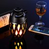 DiKaou LED Flame Outdoor Table Lamp Torch Table Lamp with Blutooth Speaker, Rechargeable Ambience Lantern with Flickers Warm Light for Patio/Porch/Home Decor, Best Gift for Men Women Teens Kids