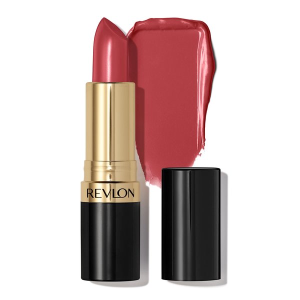 Revlon Lipstick, Super Lustrous Lipstick, Creamy Formula For Soft, Fuller-Looking Lips, Moisturized Feel in Reds & Corals, Rosewine (225) 0.15 oz
