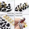 2Set Acrylic Nail Stands for Press on Nail Kit Nail Holder for Painting Nails Golden Alloy Nail Holder Magnetic Nail Display Practice Stand False Nail Tip Stand Nail Art Tool DIY for Homes and Salons