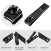 Yaomiao 12 Pieces Nail Clipper Set Stainless Steel Nail Cutter Fingernails and Toenail Clipper Cutter for Women Men (Black)