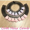 5 Pcs Full Circular Stretch Comb Headbands Flexible Plastic Circle Comb Colorful Plastic Hair Wrap Hairband Holder for kids Girls Hair Accessories C#01