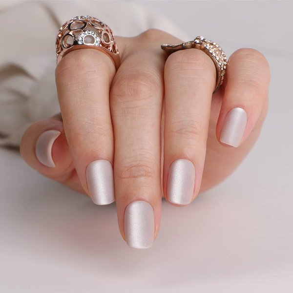 Polychrome&air Press On Nails Short Squoval ABS Natural Fit Fake Nails with Jelly Glue Reusable Manicure Glue On Nails Woman and Girl False Nail UV Cover Gel Glossy Nails 15Sizes 30PCS（Gloden&Cat)