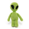 Cotton Crochet Squeaky Dog Toy - Alien