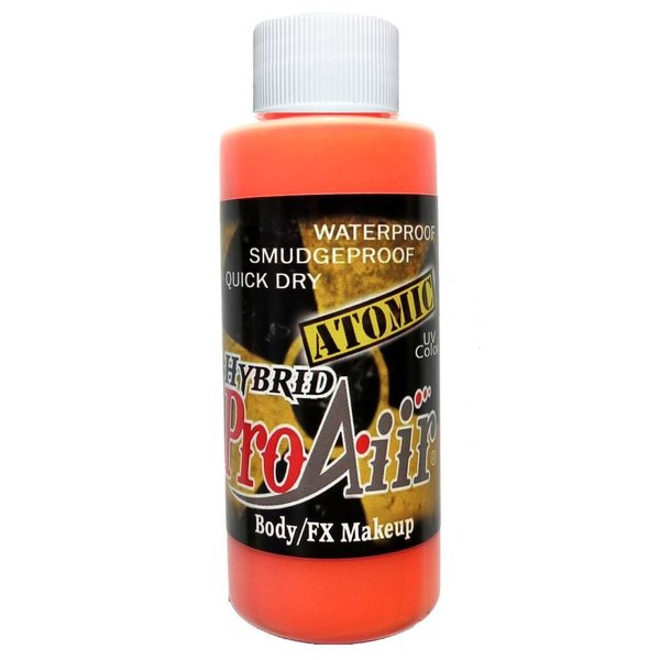 ProAiir Face and Body Painting Makeup - 2oz (60ml) Isotope Orange