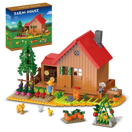 Stardew Farm Building Sets Compatible with Lego,Valley House Building Kit for Adults and Girls 8-14 Years 845 pcs