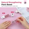 SAVILAND Builder Nail Gel: Clear Pink Gel Builder for Nail Thickening Castor Oil Vitamin E Extension Gel Strengthener Gel Builder in a Bottle LED Nail Lamp Cured Hard Gel Home Nail Care Repair