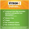 Vitron-C Iron Supplement, Once Daily, High Potency Iron Plus Vitamin C, Support Red Blood Cell Production, Dye Free Tablets, 60 Count, 2 Pack