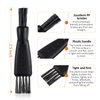 8 Pieces Shaver Brush Razor Cleaning Brush Electric Double Sided Trimmer Shaver Brush Cleaner Set Nylon Bristles PP Handle