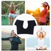 HEALLILY Sweat Guard Vest Underwear Vest Reusable Underarm Armpit Sweat Pads Shields Washable Sweat Shield Vest for Women Black Size L