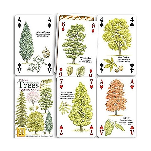 North American Trees Playing Cards