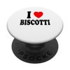 I Heart (Love) Biscotti Cantucci Italian Almond Biscuits PopSockets Standard PopGrip