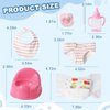 eDollable Realistic Baby Doll Accessories Set Toys for 12 inch Dolls Includes Doll Potty, Bib,Pacifier,Diaper and Feeding Bottle Perfect for Kids, Toddlers, and Girls