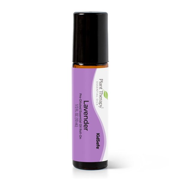 Plant Therapy Lavender Essential Oil 100% Pure, Pre-Diluted Roll-On, Natural Aromatherapy, Therapeutic Grade 10 mL (1/3 oz)