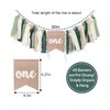 Wild One Highchair Banner, Jungle Highchair Banner, Safari Birthday，high Chair Banner First Birthday Boy，one High Chair Banner Boy Party Decorations（green）