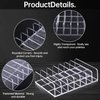 2Pcs Makeup Pallet Organizer,Acrylic Eyeshadow Palette Makeup Organizer,Clear Eyeshadow Palette Cosmetic Organizer,7 Sections Palette Organizer Makeup Holder for Bathroom Countertop Wallets Sunglasses