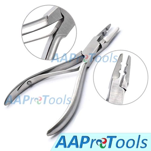 AAProTools 2 Holes Mini Plier For Micro Nano Ring Hair Extensions opener and Removal Tool