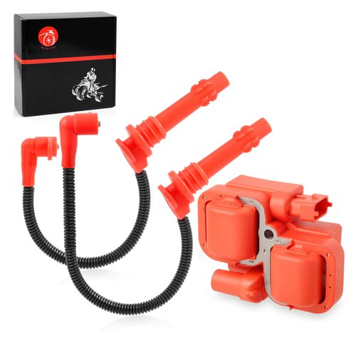 Moto1988 Ignition coil & Spark plug Wire Cap for Polaris RZR XP 4 S 900 1000 RS1 Turbo 2014-2023 4014296 4014295 4017695 4017694 4010425