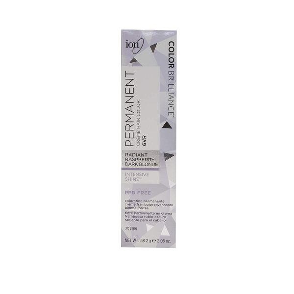 Ion 6VR Radiant Raspberry Dark Blonde Permanent Creme Hair Color 6VR Radiant Raspberry Dark Blonde