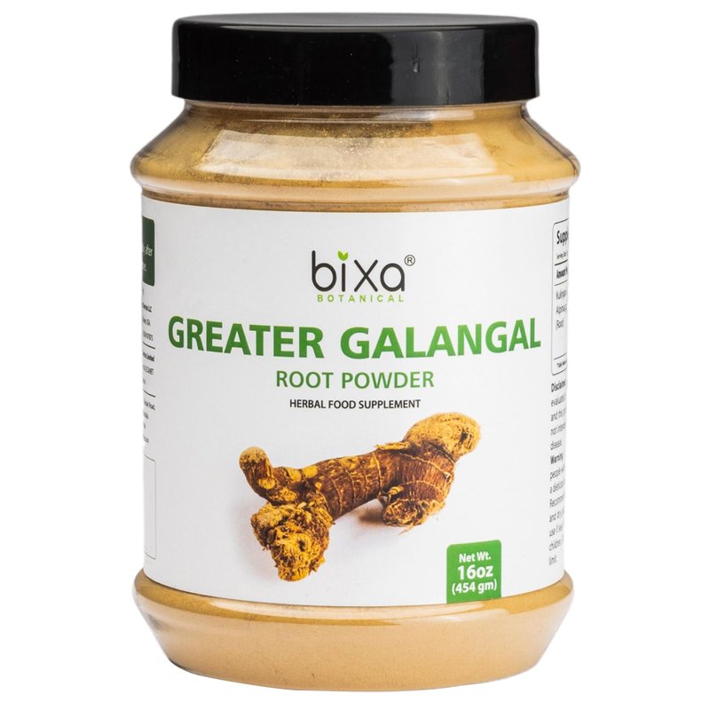 bixa BOTANICAL Greater Galangal Root Powder (Kulinjan/Alpinia Galanga ...