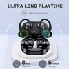 for Google Pixel 7 Wireless Earbuds Bluetooth Headphones 48hrs Play Back Sport Earphones with LED Display Over-Ear Buds with Earhooks Built-in Mic - Black