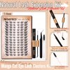 Cat Eye Lash Clusters Kit Natural Eyelash Extension Kit Wispy Lash Clusters Manga Lashes Kit C Curl Cluster Eyelash Extensions Left&Right Eyelash Clusters Kit with Bond and Seal by Winifred