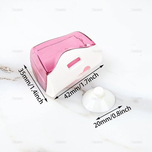 AUEAR, Toothbrush Head Covers with Suction Cup Anti Dust Toothbrush Cover Great Protective Case for Home Travel Outdoor & Camping (6 Pack)