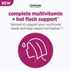 Centrum Complete Multivitamin Supplement + Hot Flash Support Menopause Support Tablets, with Clinically Studied geniVida, 30 Count