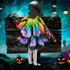 Sunlisky Kids Butterfly Wings Costume for Girls Fairy-Wings Mask Party Favors Gifts (Rainbow+Skirt Sets)