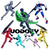 (Assembly Completed) T13 Action Figure Set, 3D Printed Toys Robo 13 Action Figure,Dummy 13 Titan 13 Action Figure (Black + Orange)