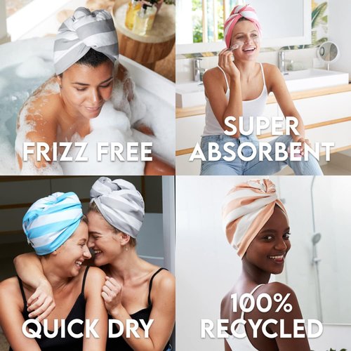 Generic Dock & Bay Hair Dry Towel Cancun Green Hair Wrap 961138