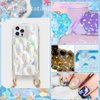 OLYCRAFT 48g 4 Styles Ocean Theme Nail Sequins Nail Art Glitter Sequin Dolphin Fish Resin Epoxy Fillters Art Craft Paint Glitters for DIY Crafting Nail Art Phone Case Manicure Decorations