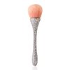 WOKOTO 1pcs White Shiny Rhinestone Nail Art Dust Brushes For Acrylic Nails Powder Remover Brushes Loose Face Cosmetics Blending Liquid Foundation Powder Make Up Brushes Nail Trimming Cleaning Tools