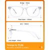 TIJN Blue Light Blocking Glasses for Women Men Clear Frame Square Nerd Eyeglasses Anti Blue Ray Computer Screen Glasses