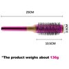 35mm/1.4inch Round Brush Comb For Dyson Hair Styling and Salon Blowout, Weighted Handle Vented Barrel Brush for Blow Drying, Curling, Straightening