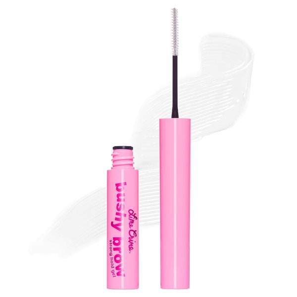 Lime Crime Bushy Brow Gel, Clear (Crystal Clear) - Volumizing, Long Lasting & Strong Hold That Tints, Tames & Adds Texture - Eyebrow Mascara Gel - Vegan & Cruelty-Free