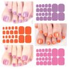 YECIRALA 20 Sheets 440 Pcs Pink Red Solid Toe Nails Polish Stickers Full Nail Wraps Toenails Stickers Wraps for Women Girls Nail Art Stickers Toenails Polish Stickers Stick On Nails Polish Wraps