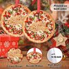 Vegan Truffle Pizza Christmas Ornaments Personalized Christmas Ornaments 2023 Cute Food Ornaments for Christmas Trees Hanging Ornaments Holiday Christmas Keepsake New Year Gifts, 3 Inch