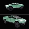 Cybertruck Model: 1/24 Diecast Metal Toy Trucks with Lights and Sounds, Mini Vehicles Toys for Boys, Ages 3 and Up (Green)